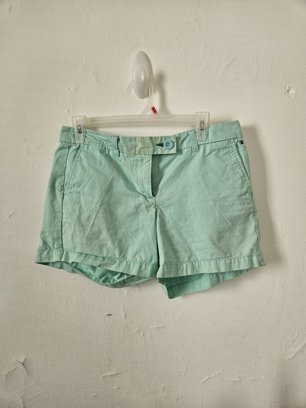 Tommy Hilfiger Aqua Cotton Shorts 8